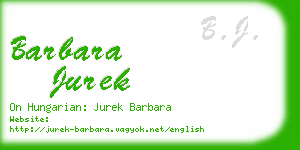 barbara jurek business card